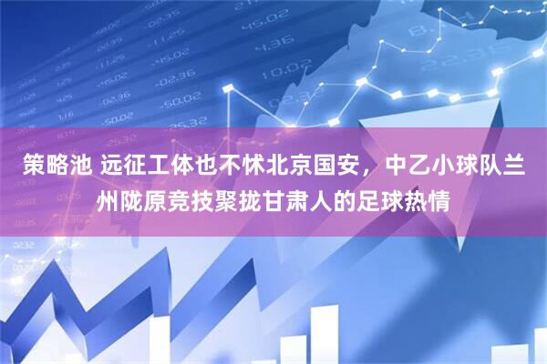 策略池 远征工体也不怵北京国安，中乙小球队兰州陇原竞技聚拢甘肃人的足球热情